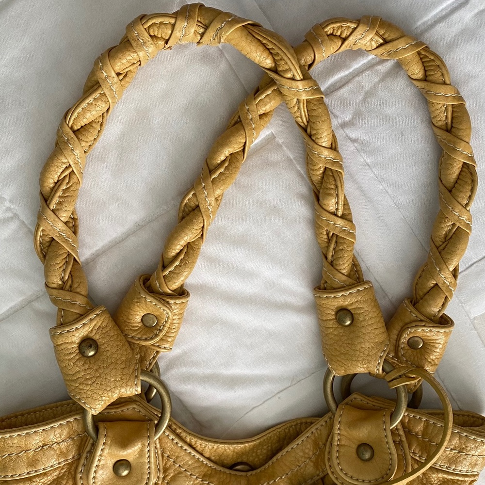 Red by Marc Ecko Yellow Vegan Leather Hobo - Picture 5 of 14